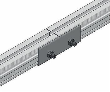 [600007] Python Rail koppelstuk 40mm / 50cm